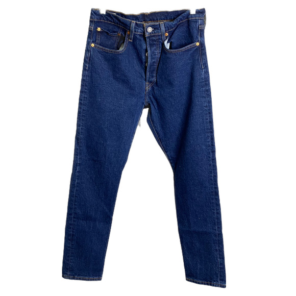 Levi's 501 Premium Women's Skinny Jeans Blue Denim Dark Wash High-Rise W 30 L 28